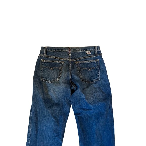 Cruel Girl Hip Hugger Blue Jeans Women's 11 Long Relaxed Fit Dark Wash Denim - Picture 5 of 9